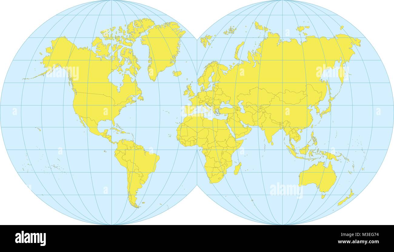 Map of the World Stock Vector