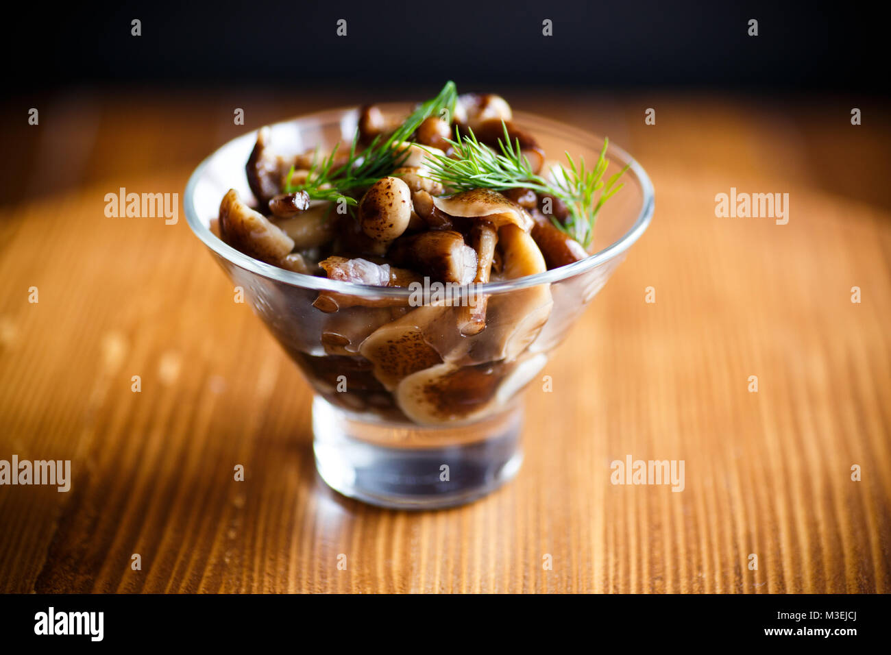 Marinated mushrooms with onions Stock Photo Alamy