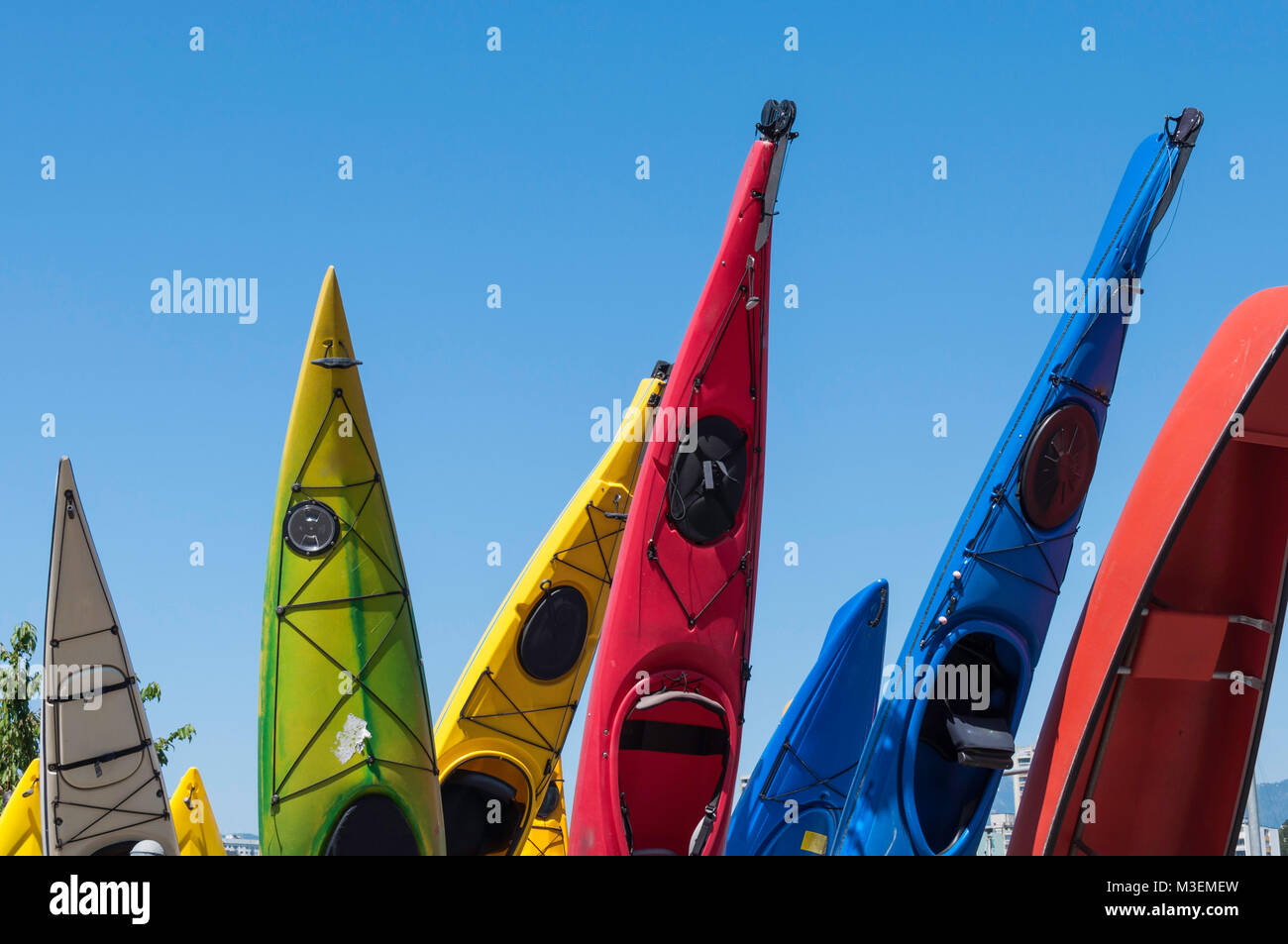 Bright colored kayaks hires stock photography and images Alamy
