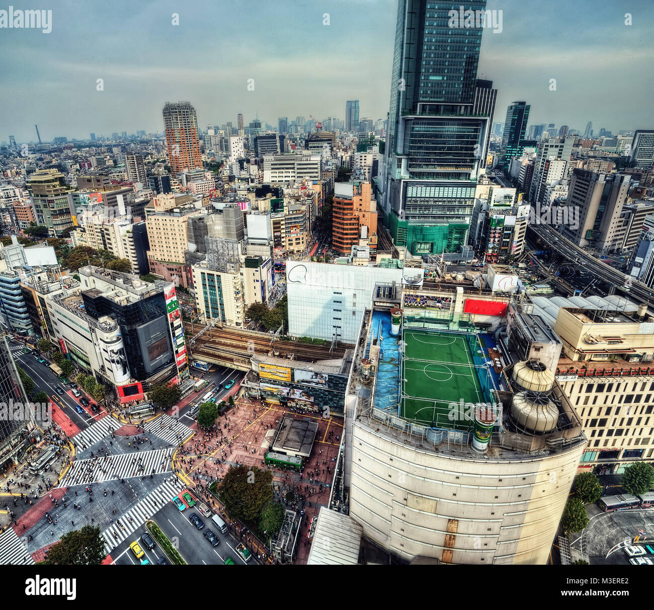 Shibuya Crossing Aerial, Tokyo Japan taken in 2017 Stock Photo - Alamy