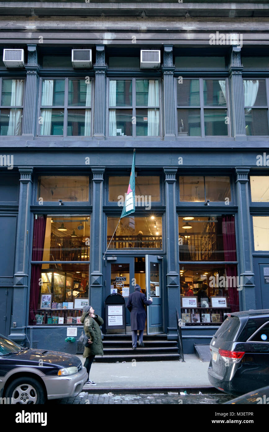 exterior view Housing Works Bookstore Cafe.Soho.New York City.USA Stock Photo
