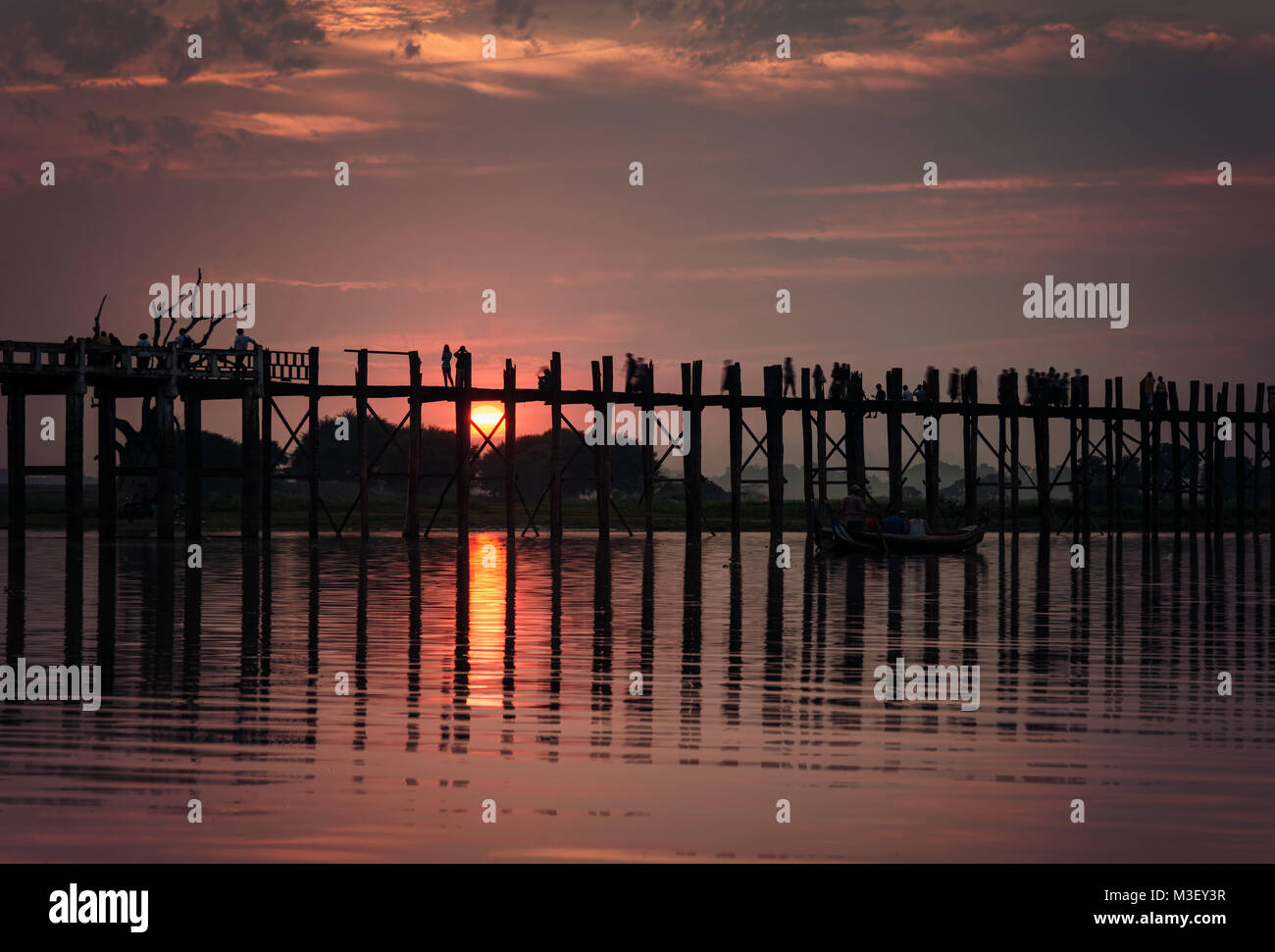 U Bein Bridge Myanmar taken in 2015 Stock Photo - Alamy