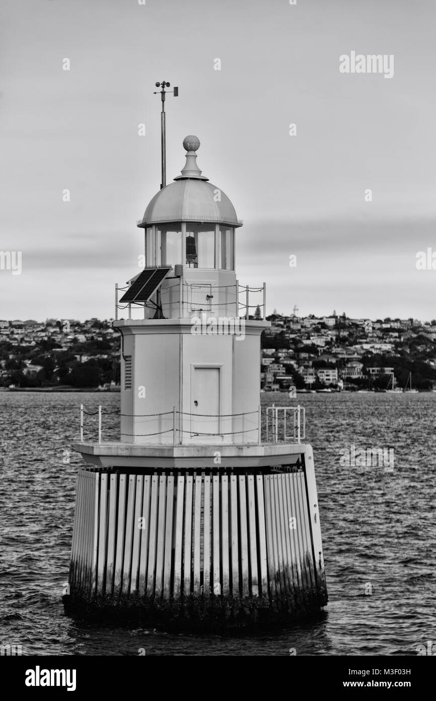 in australia sidney the antique lighthouse in the sea Stock Photo Alamy