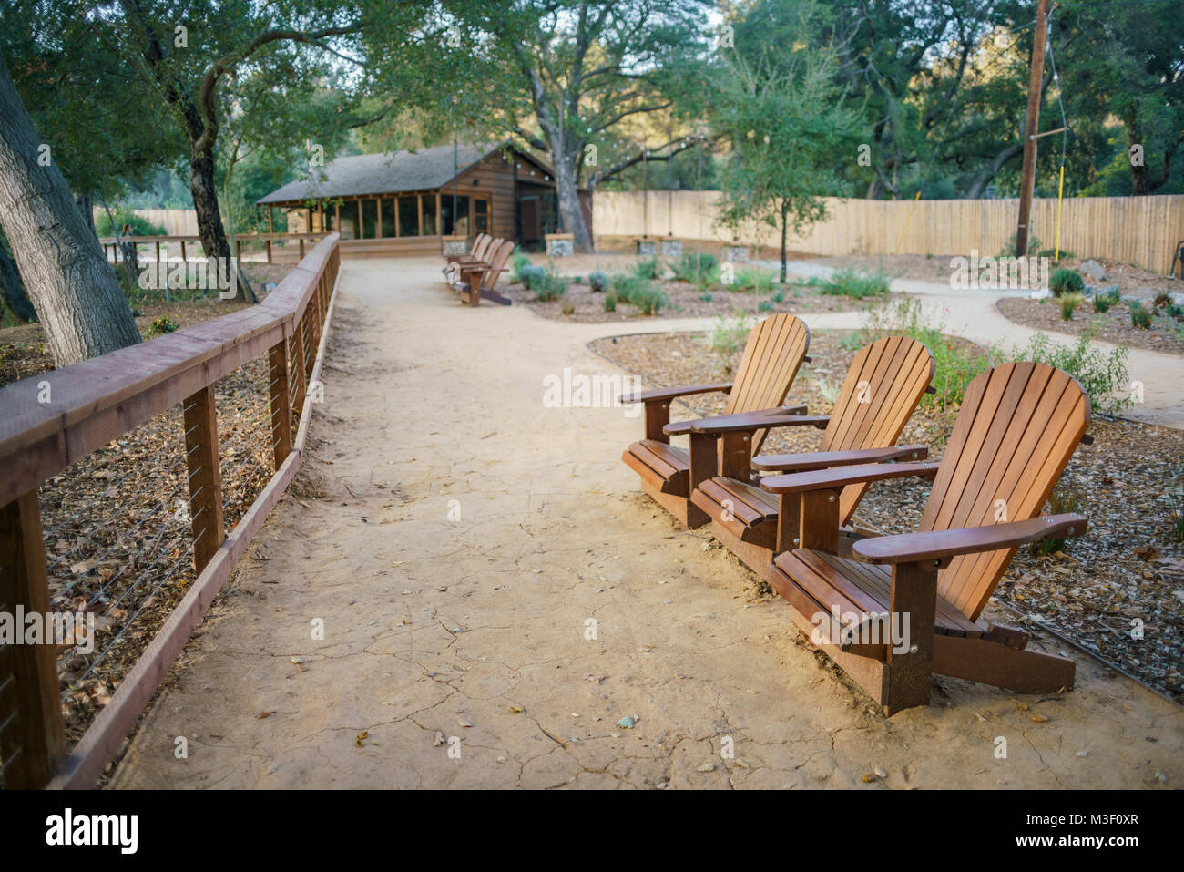 Beautiful scene around Descanso Garden at Los Angeles Stock Photo