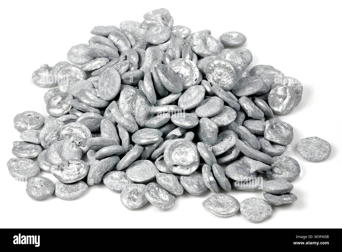99.999 fine zinc pellets isolated on white background Stock Photo Alamy