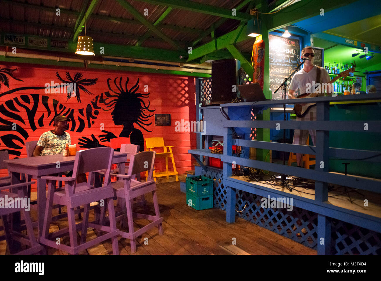 Tipsy Tuna night club bar and restaurant in Placencia, Belize Stock Photo -  Alamy