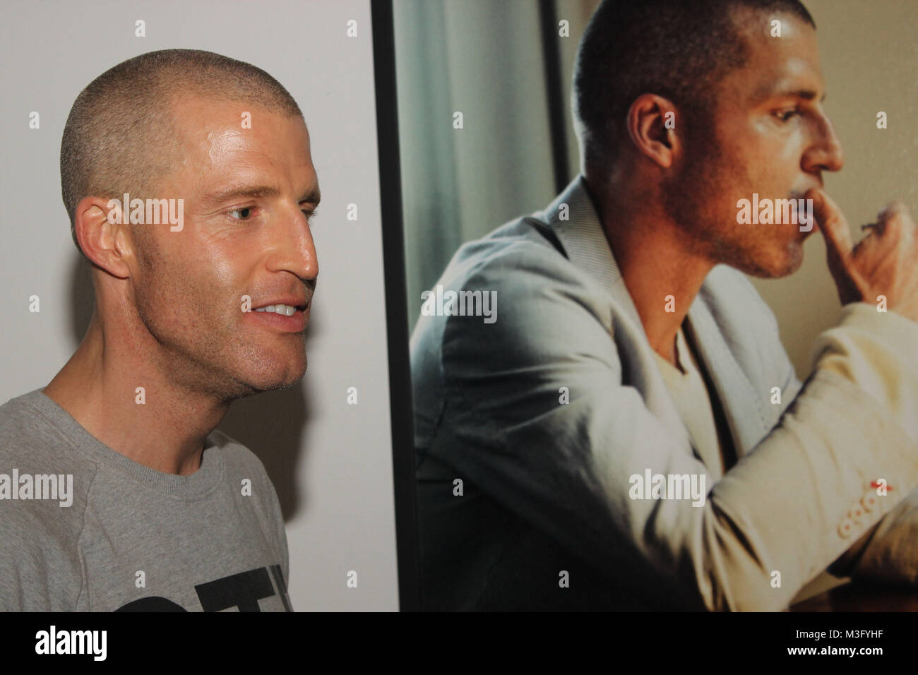 Benjamin Von Stuckrad Barre Till Broenners Ausstellung Faces Of Stock Photo Alamy