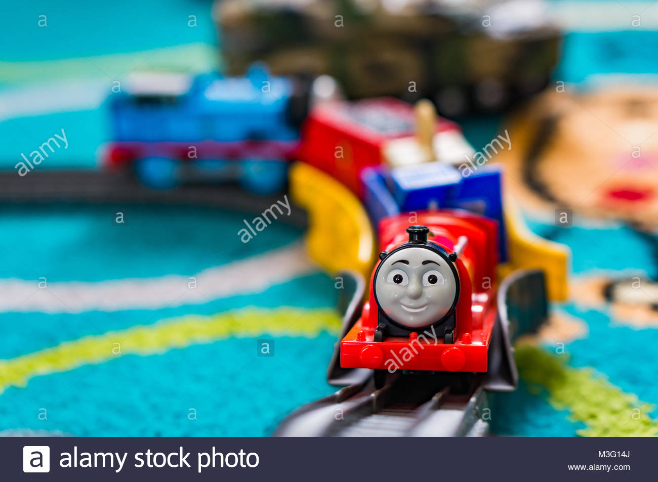 james the red engine toy