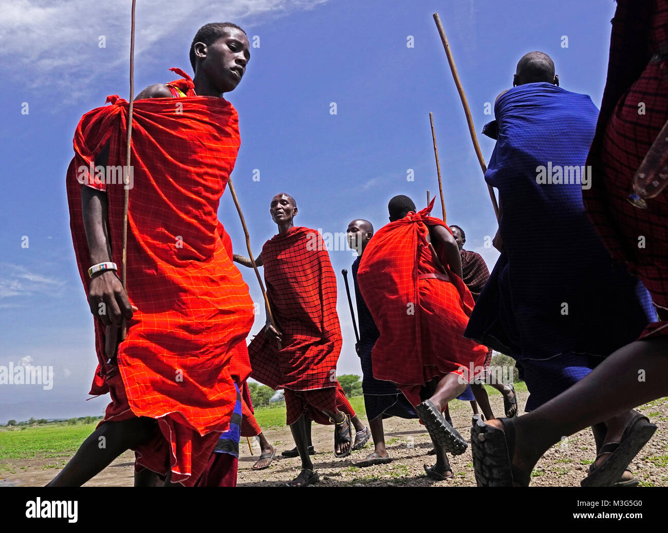 Maasai ethnic tribe, Tanzania Stock Photo
