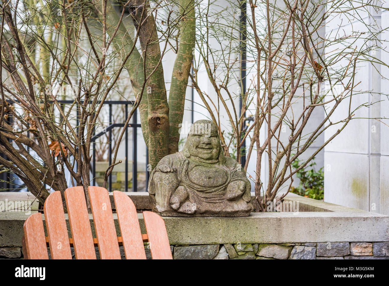 Backyard Buddha Stock Photo Alamy