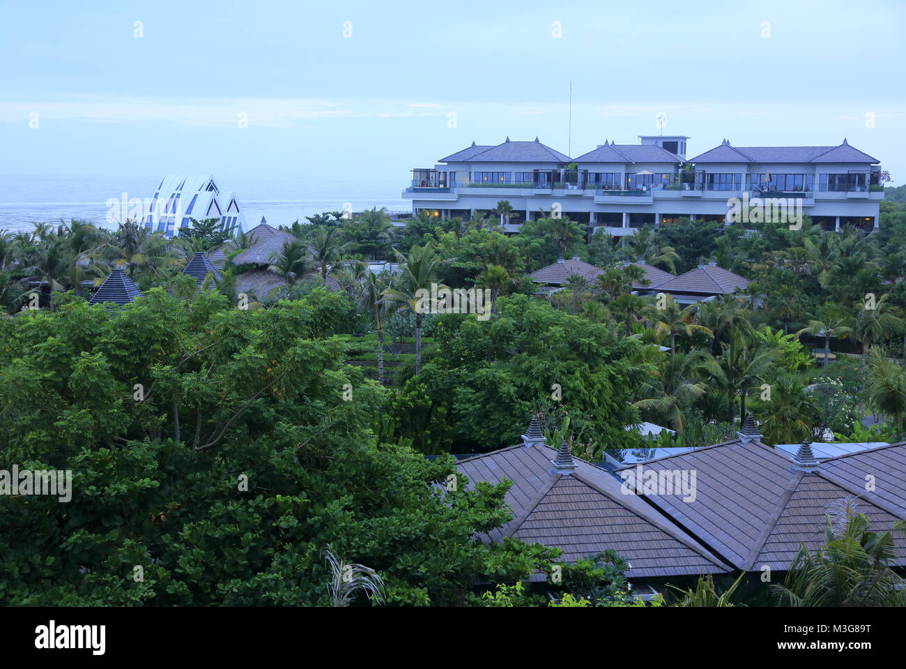 The Ritz-Carlton Bali Hotel Resort with ocean in the background. Nusa Dua. Bali. Indonesia Stock Photo