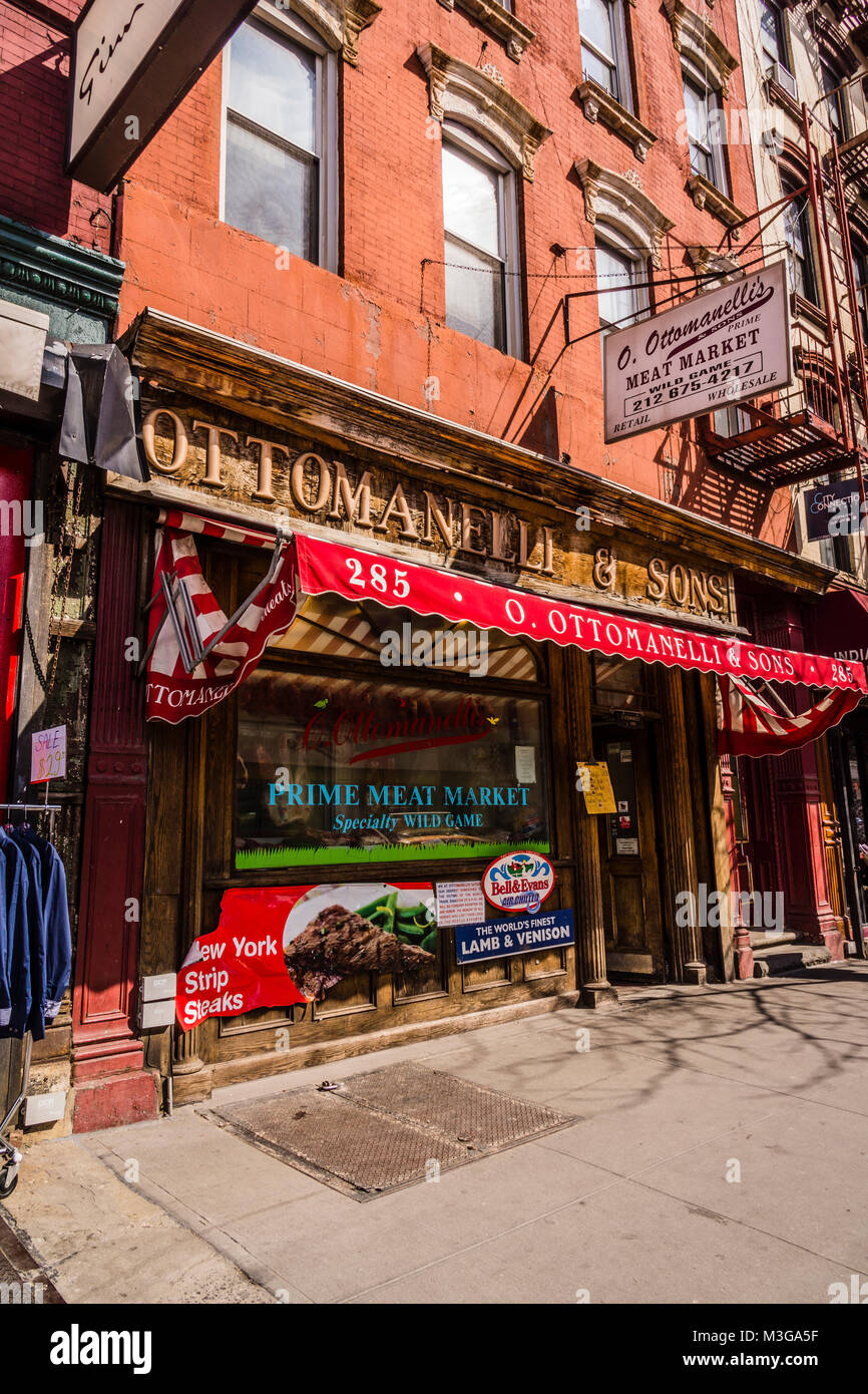 Ottomanelli & Sons Meat Market Greenwich Village Manhattan New York