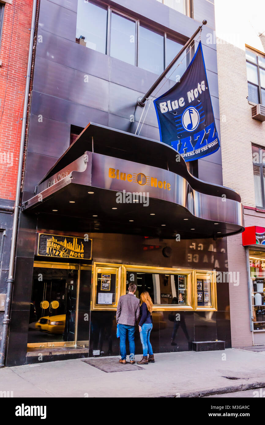 Blue Note Jazz Club Greenwich Village Manhattan _ New York, New York, USA Stock Photo