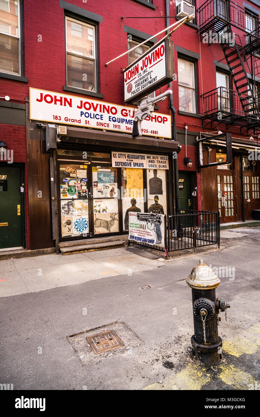 John Jovino Gun Shop Little Italy Mulberry Street Manhattan New York