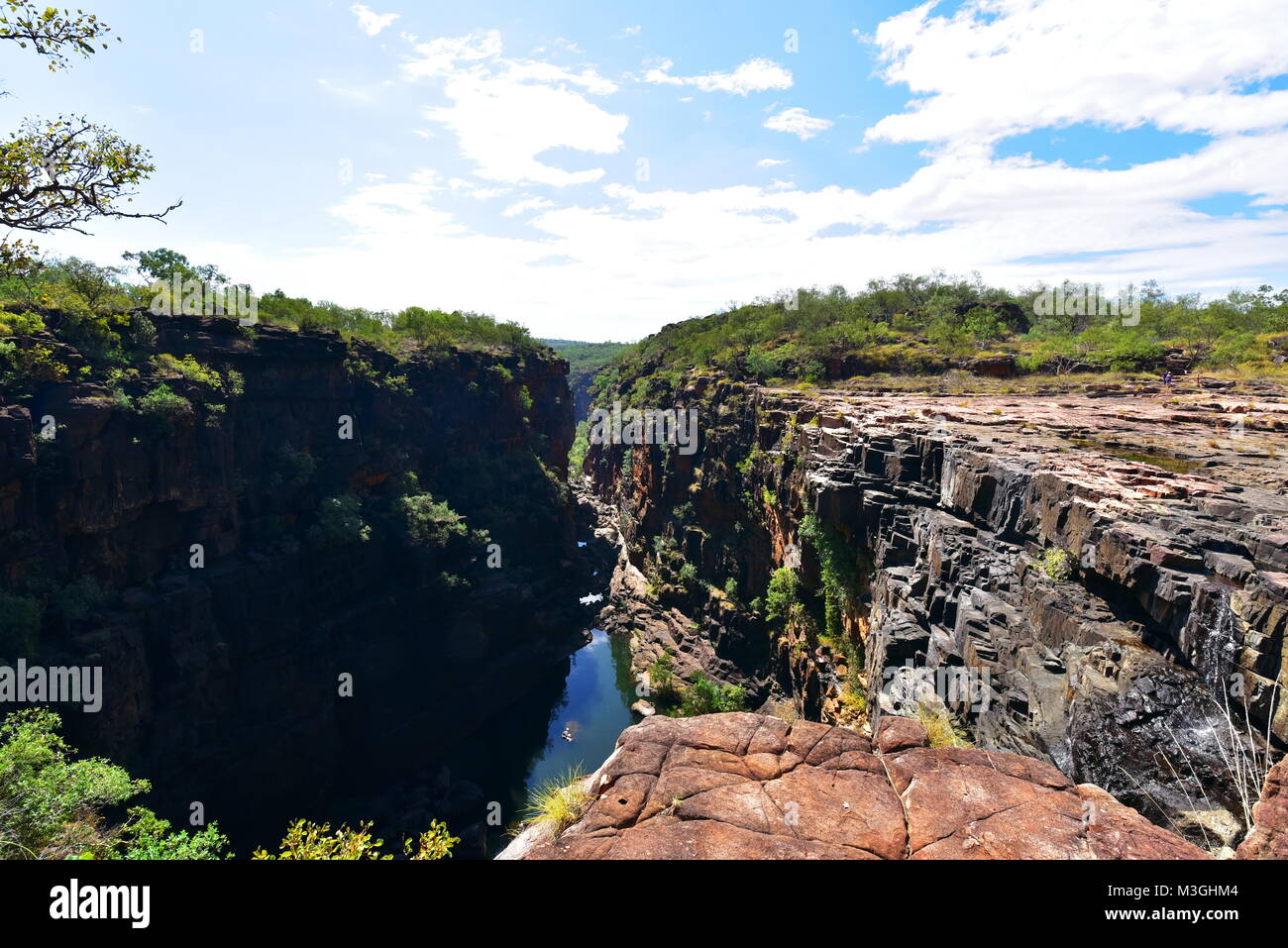 Magnificent  Big Mertins Gorge ,and nearby top of the Mitchell Falls Gorges in Western Australia Stock Photo