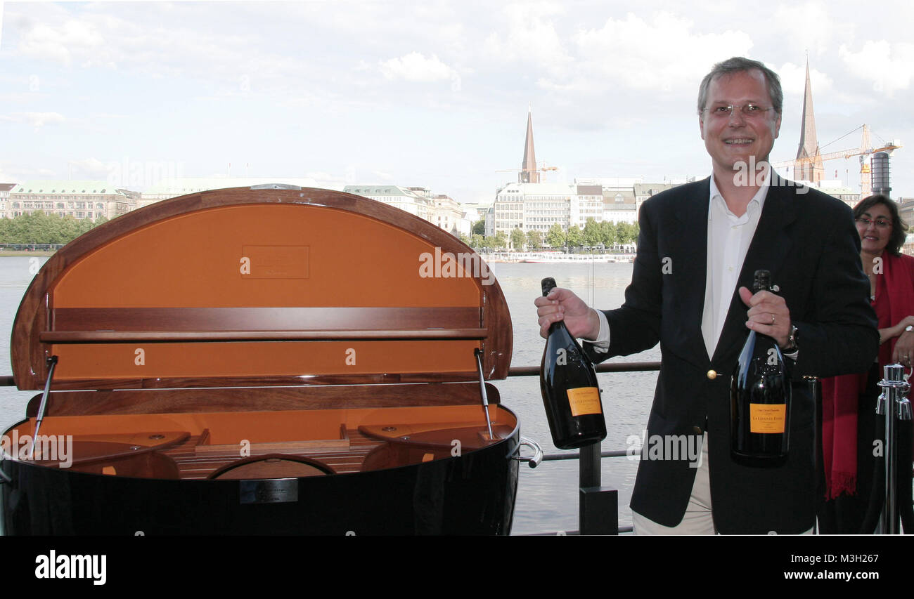 Frank Floc'hlay Veuve Clicquot Champagner Soiree in Hamburg Stock Photo