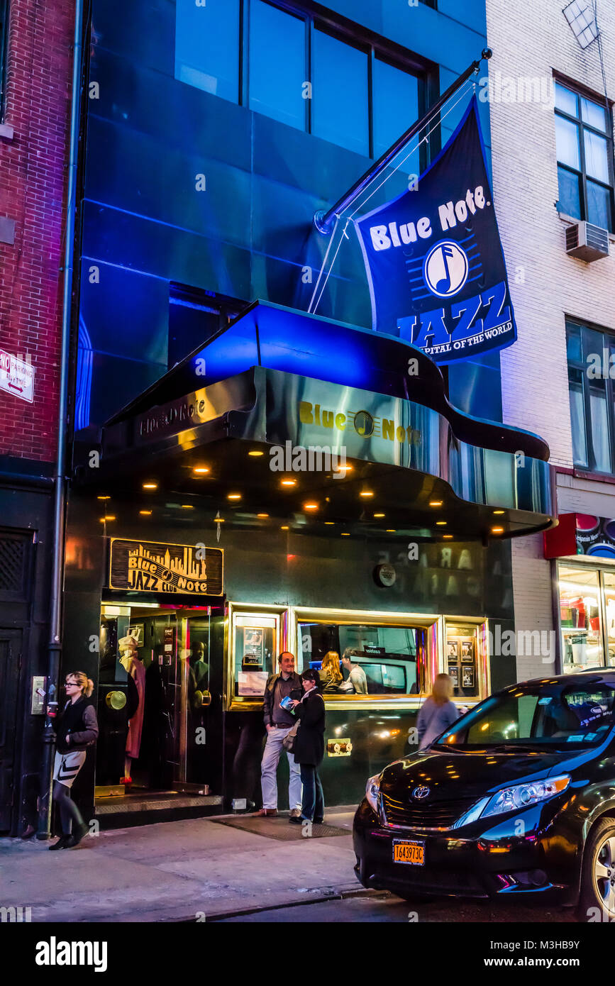 Blue Note Jazz Club Greenwich Village Manhattan New York, New York, USA  Stock Photo - Alamy