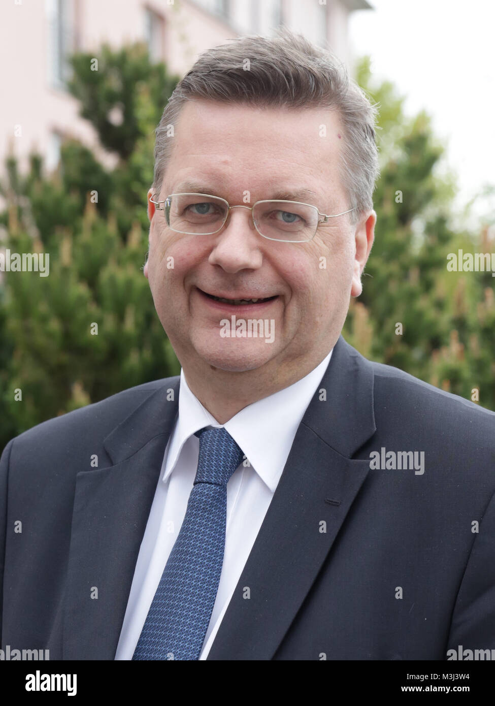 DFB-Präsident Reinhard Grindel in Magdeburg Stock Photo