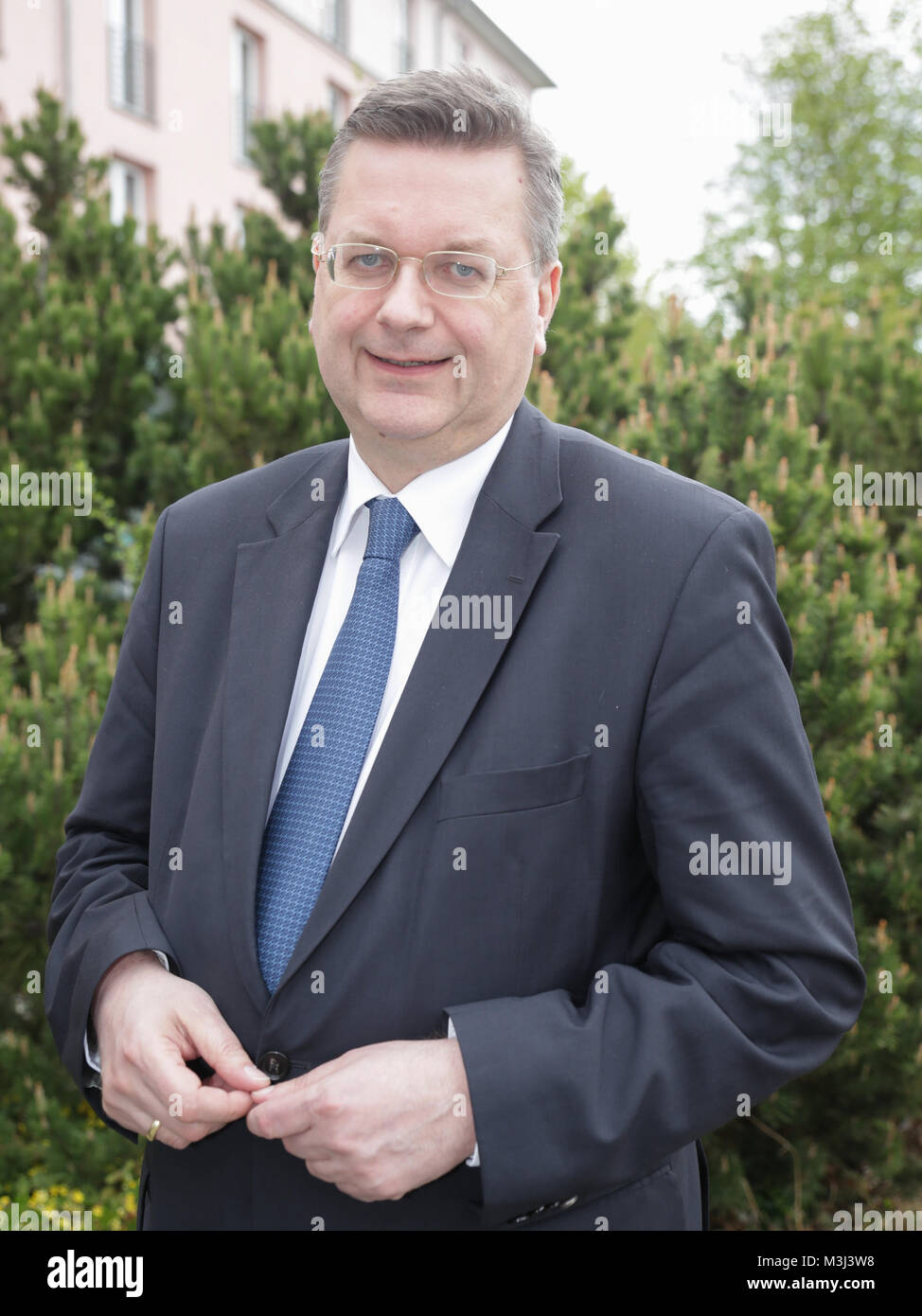 DFB-Präsident Reinhard Grindel in Magdeburg Stock Photo