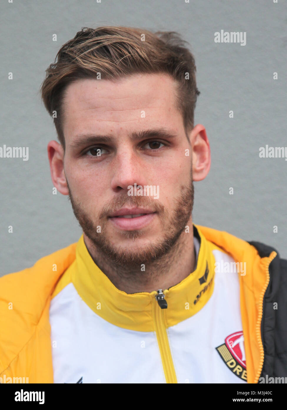 3. Liga Saison 2015/2016 Punktspiel Hallescher FC gegen SG Dynamo Dresden Stock Photo