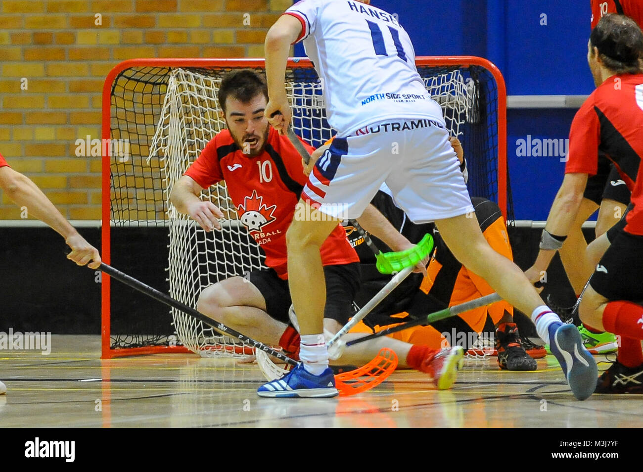 Toronto, Canada. 10th February 2018. Players in action during the USA