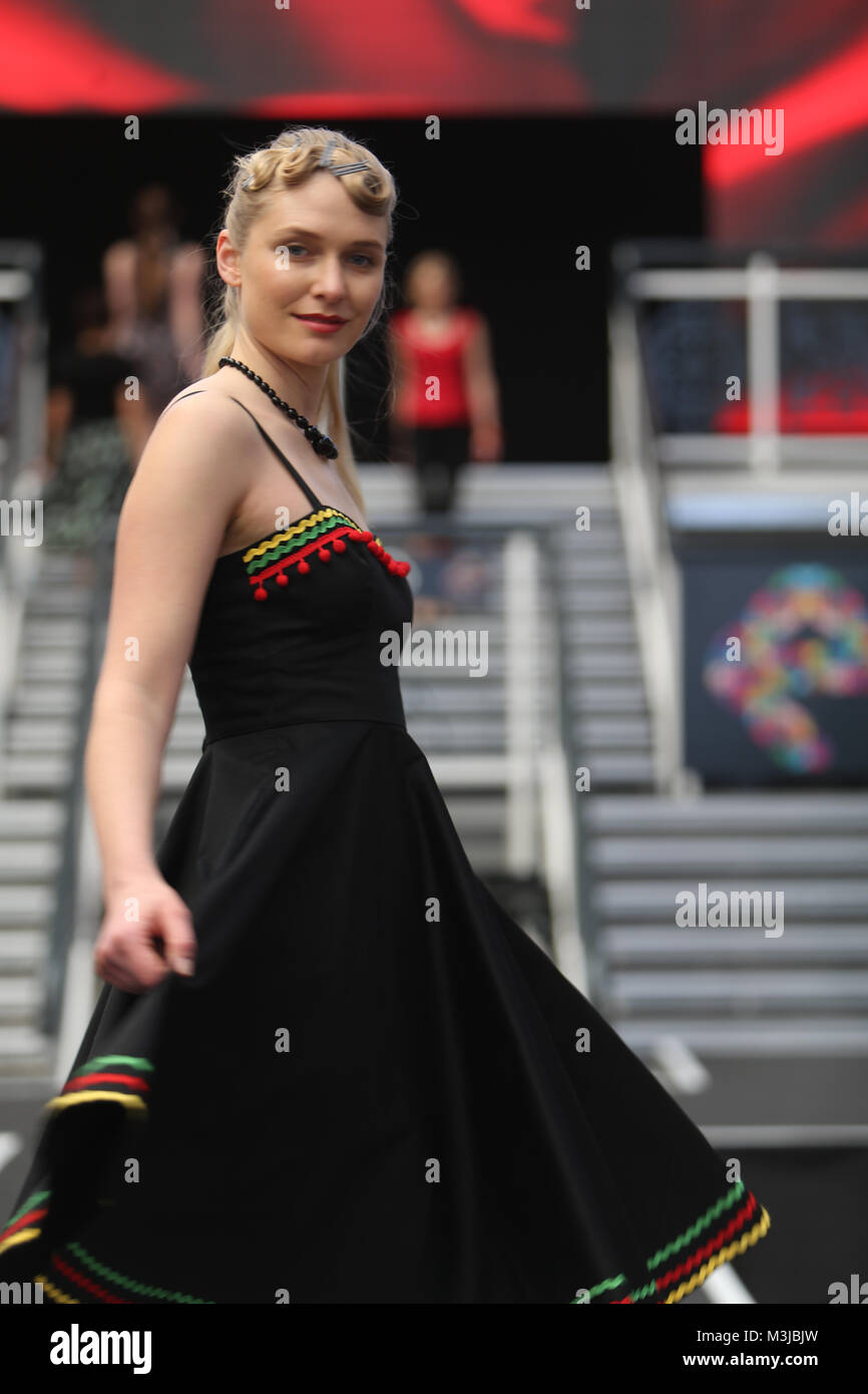 London, UK. 11th February, 2018. The London Edge fashion show showing