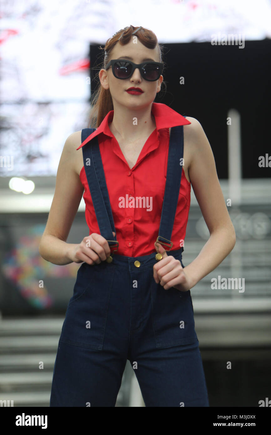 London, UK. 11th February, 2018. The London Edge fashion show showing