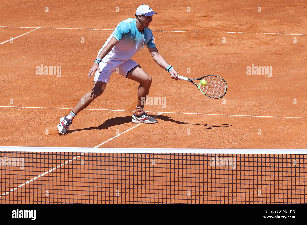Buenos Aires, Argentina. 11th February, 2018. Facundo Bagnis during the match to access to main draw of Buenos Aires ATP 250 this sunday on central court of Buenos Aires Lawn Tennis, Argentina. Credit: Néstor J. Beremblum/Alamy Live News Stock Photo