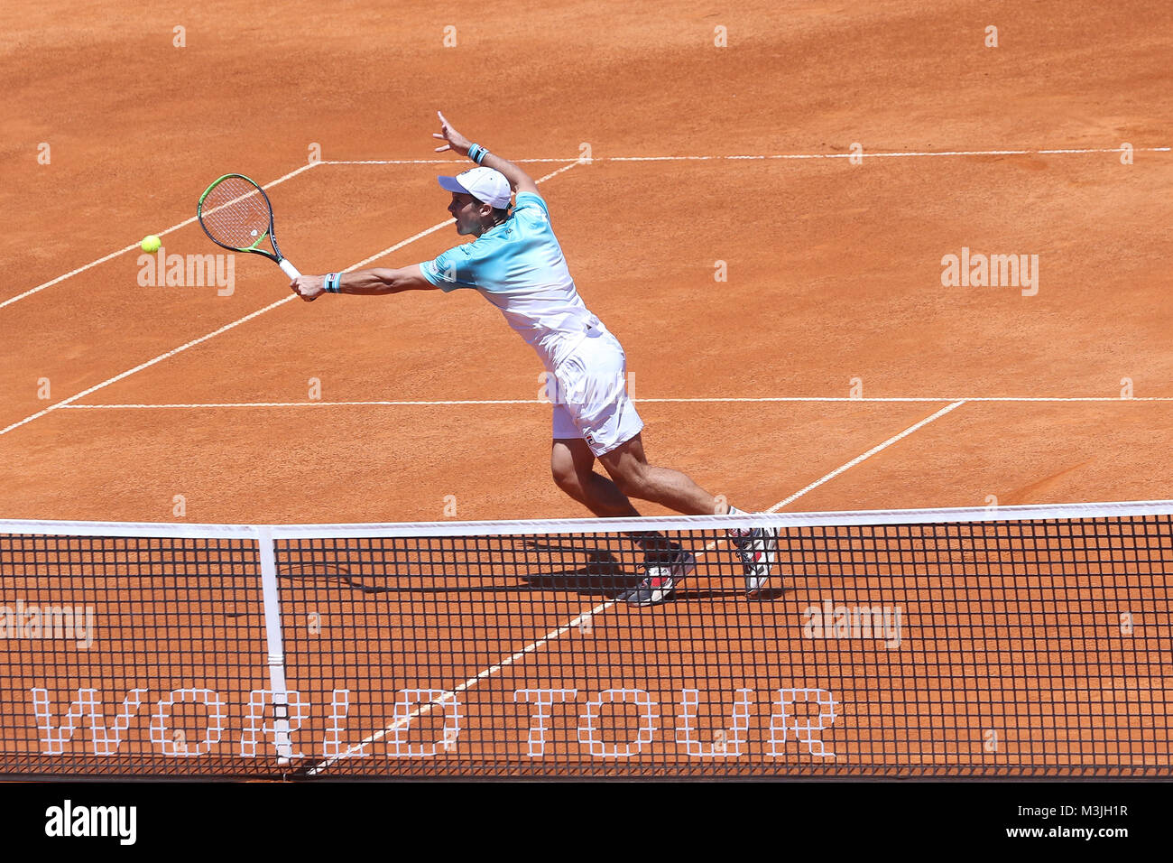 Buenos Aires, Argentina. 11th February, 2018. Facundo Bagnis during the match to access to main draw of Buenos Aires ATP 250 this sunday on central court of Buenos Aires Lawn Tennis, Argentina. Credit: Néstor J. Beremblum/Alamy Live News Stock Photo