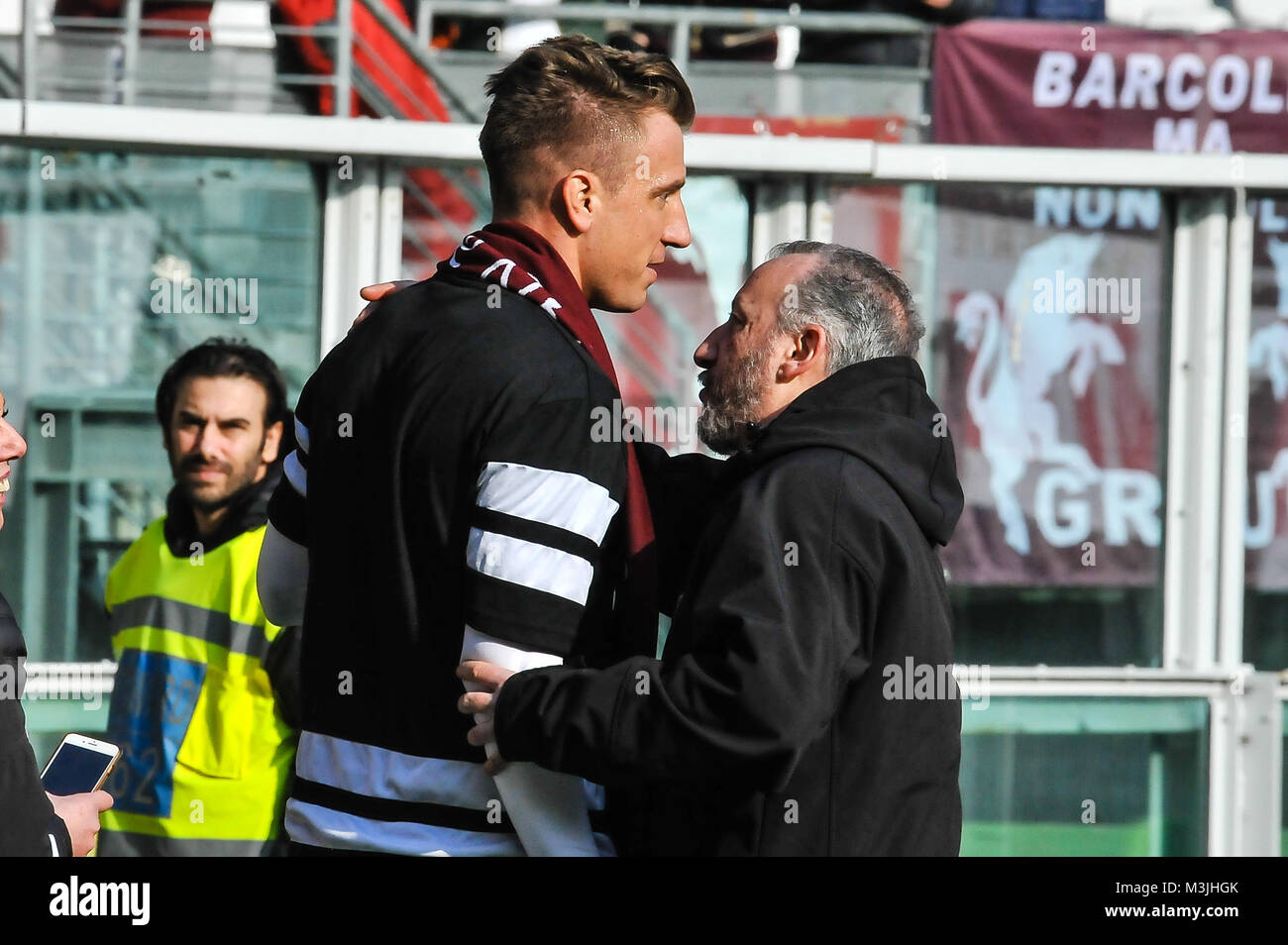 Turin, Italy. 11th February, 2018. Maxi Lopez (Udinese Calcio) during the Serie A football match between Torino FC and Udinese Calcio at Stadio Grande Torino on 11 February, 2018 in Turin, Italy. Credit: FABIO PETROSINO/Alamy Live News Stock Photo