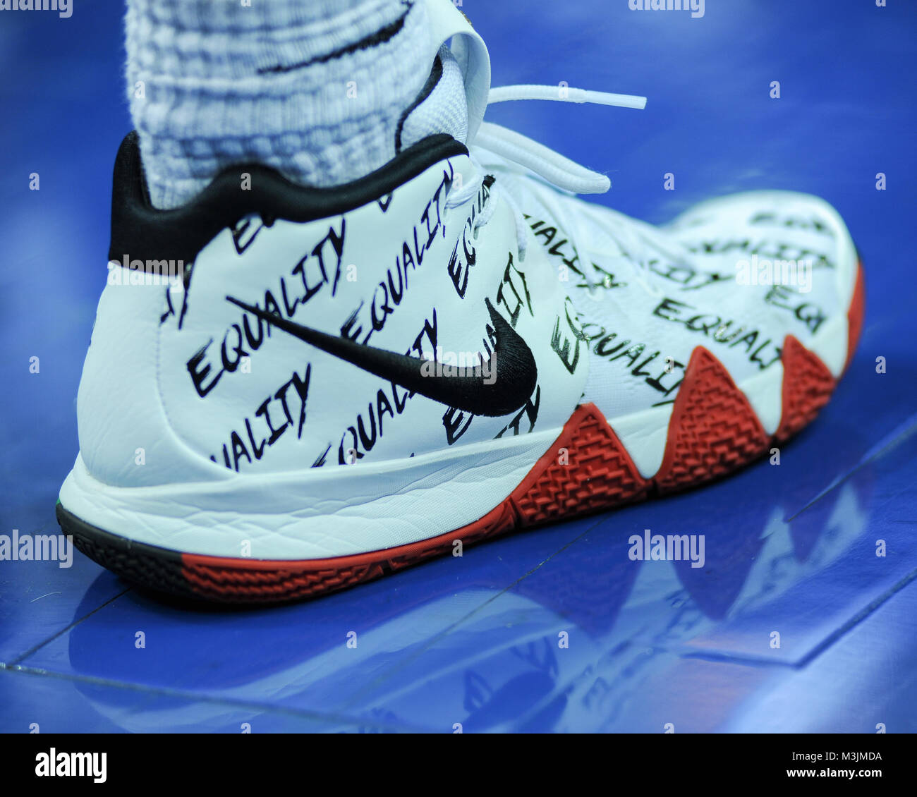 Memphis, USA. 11th Feb, 2018. The Nike basketball shoe of UCF Knights  guard, Ceasar DeJesus (4). UCF defeated Memphis, 68-64, at the FedEx Forum.  Credit: Cal Sport Media/Alamy Live News Stock Photo - Alamy