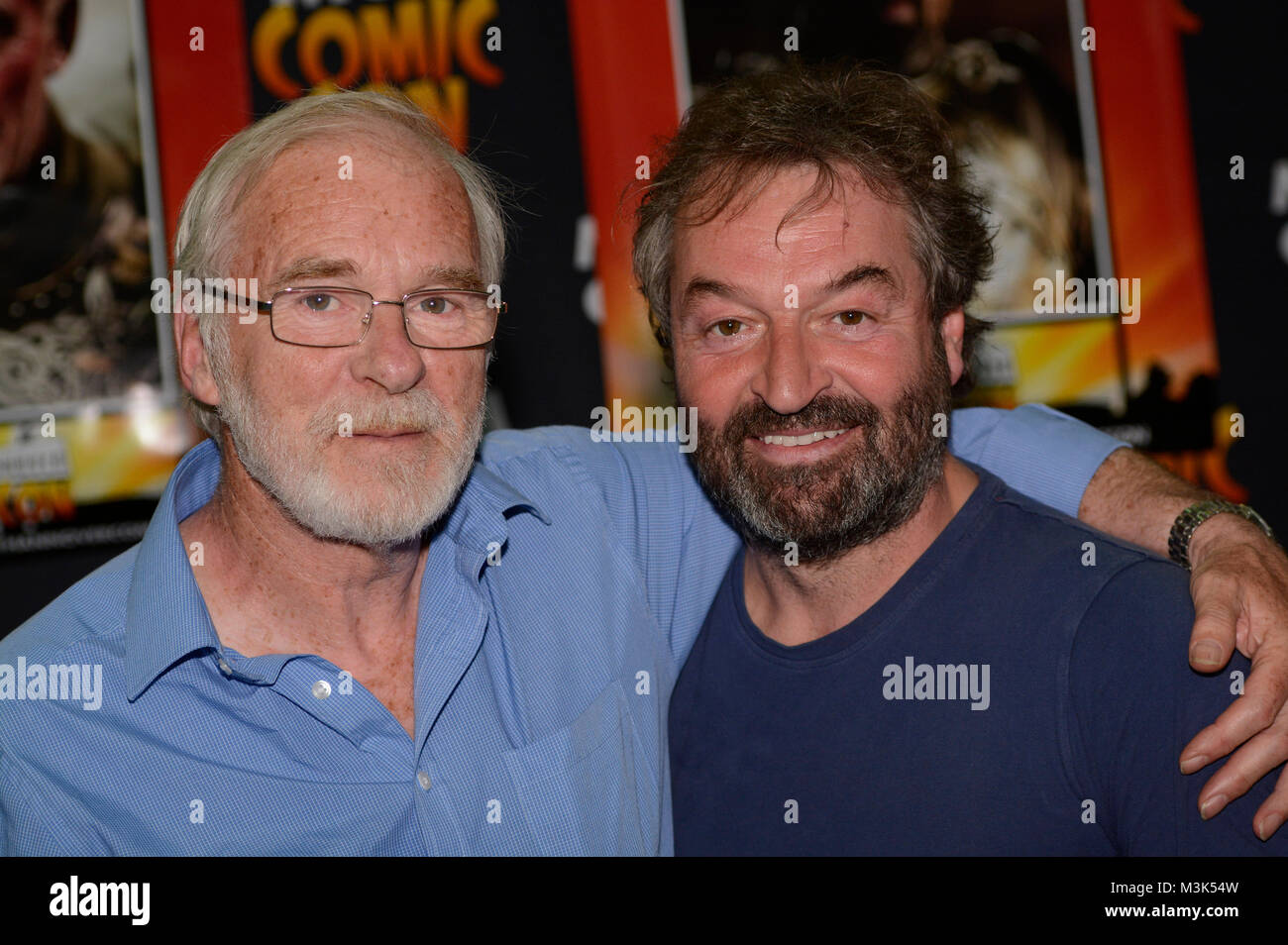 Ian McElhinney (li.) und Ian Beattie auf der MCM Comic Con auf dem Messegelände  in Hannover am 05.06.2016 Stock Photo