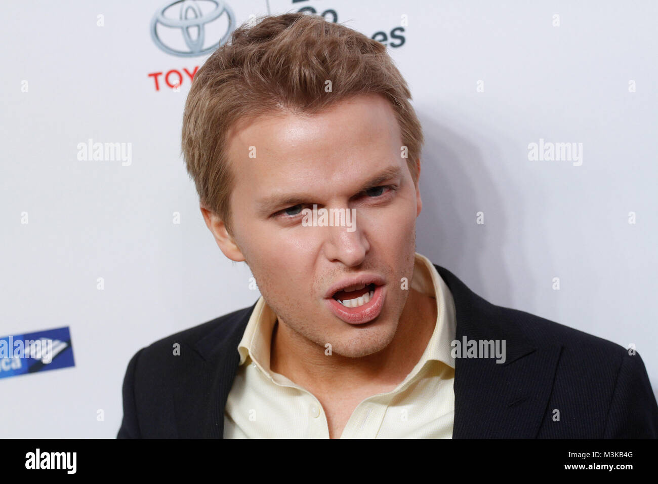 Journalist and activist Ronan Farrow attends the 5th Annual Women In The World Summit at Lincoln Center on April 3, 2014 in New York City. Stock Photo