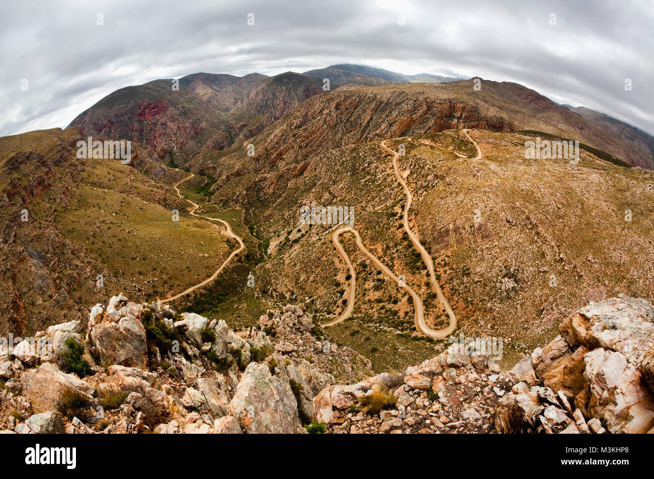 South Africa, Western Cape, Prince Albert, Swartberg Pass Stock Photo