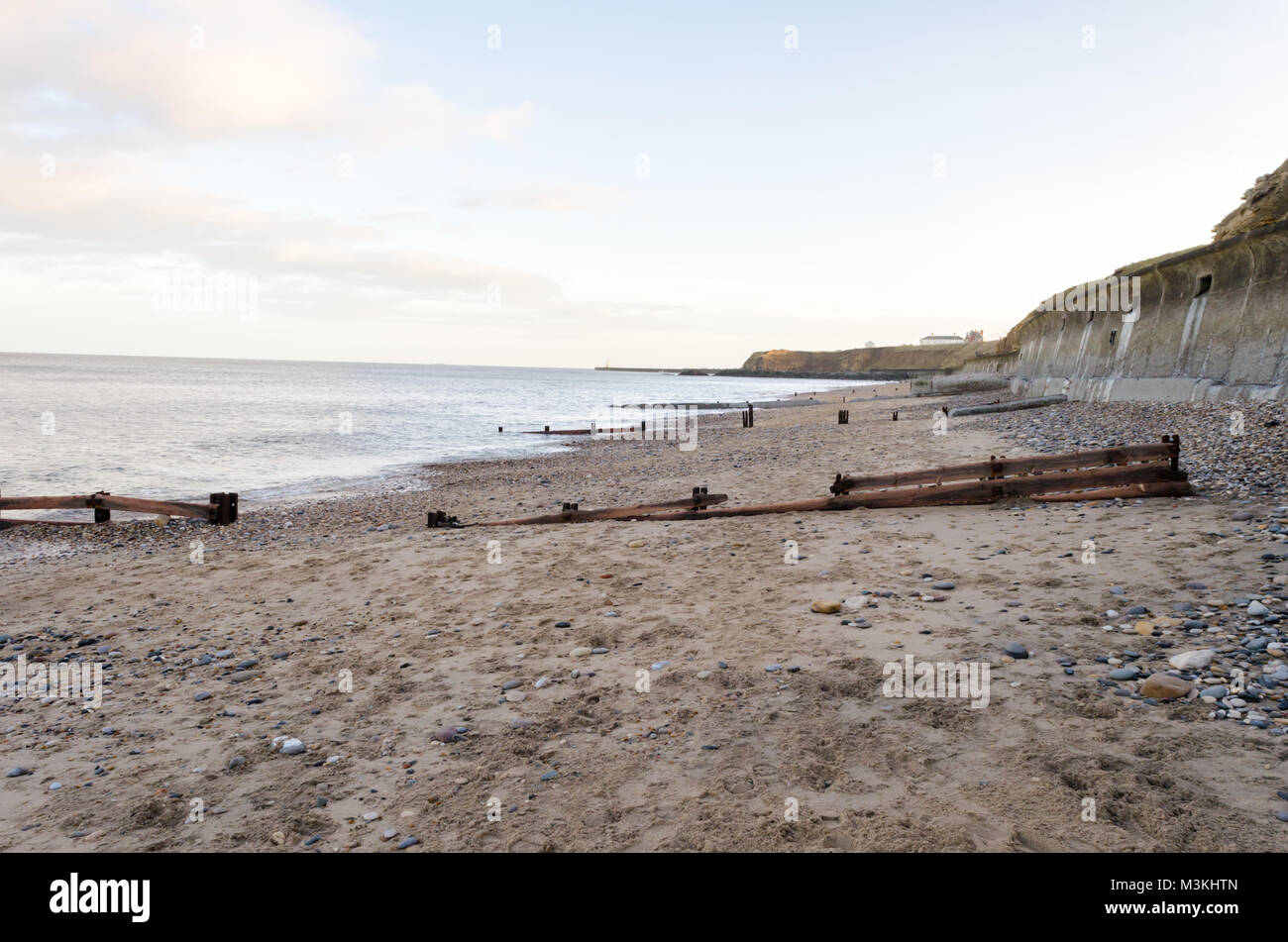 Seaham beach groynes hi-res stock photography and images - Alamy