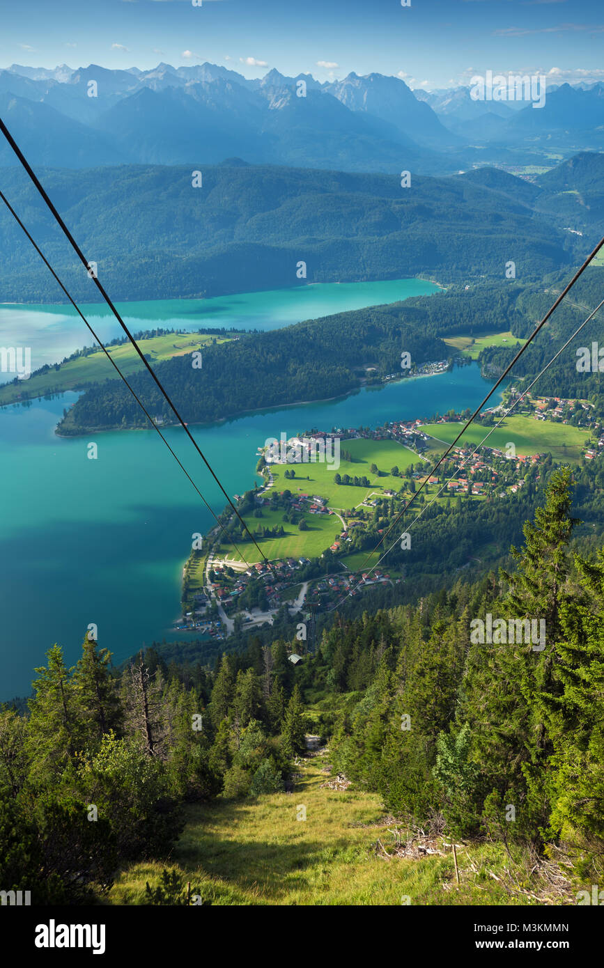 Valchensee Walchensee village and lake walchensee hi-res stock photography and ...