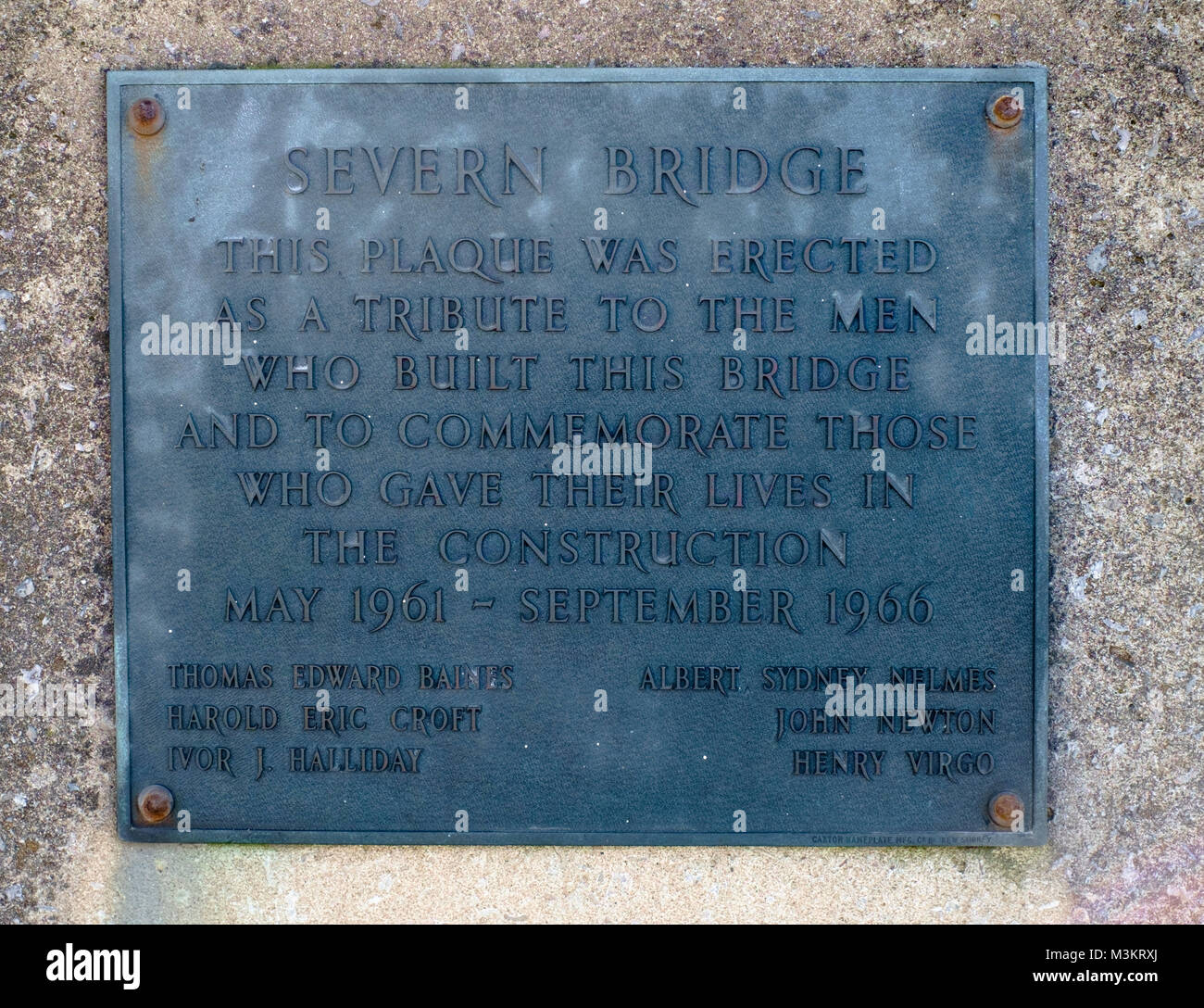 The M48 severn bridge Stock Photo