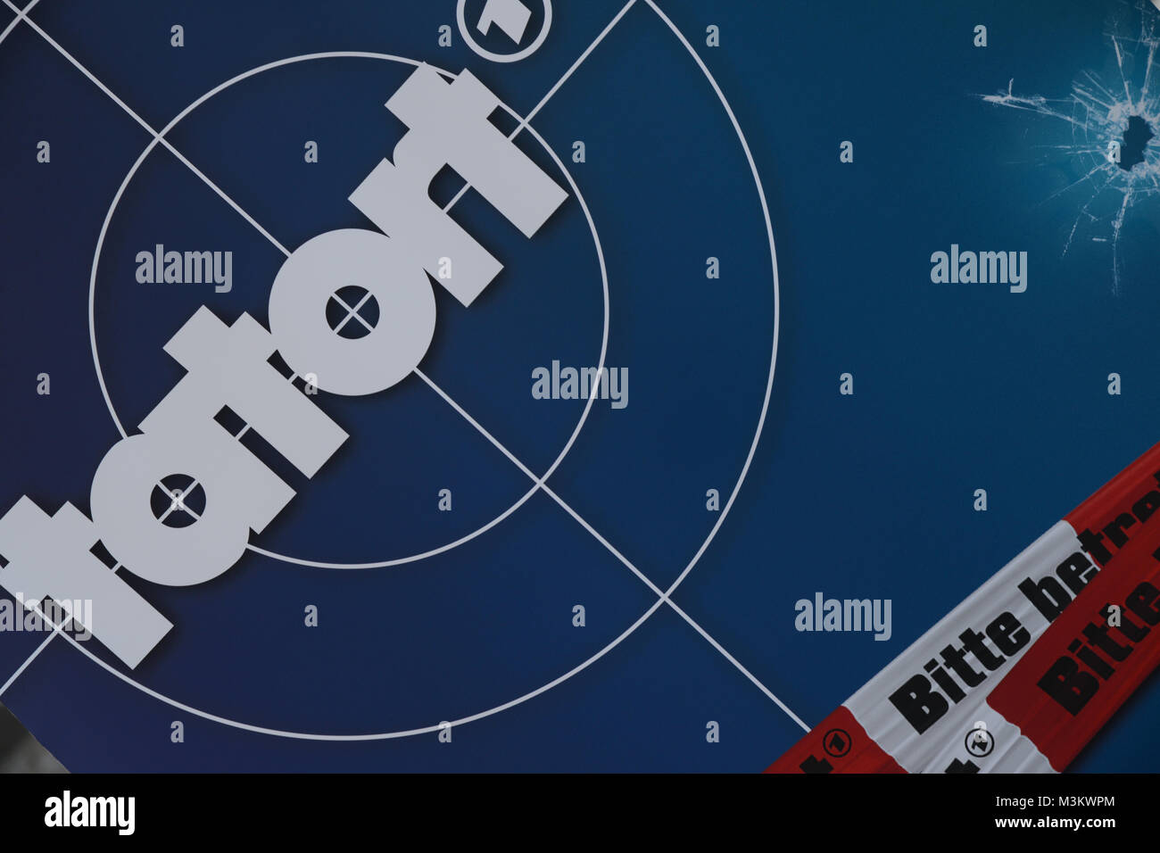 Symbolbild und Foto vom Tatort Logo, Logo der ARD Serie Tatort im