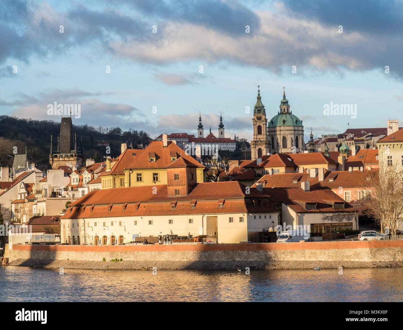 Church of Our Lady Victorious, the Strahov Monastery and Church of St. Nicholas, Prague, Czech republic Stock Photo