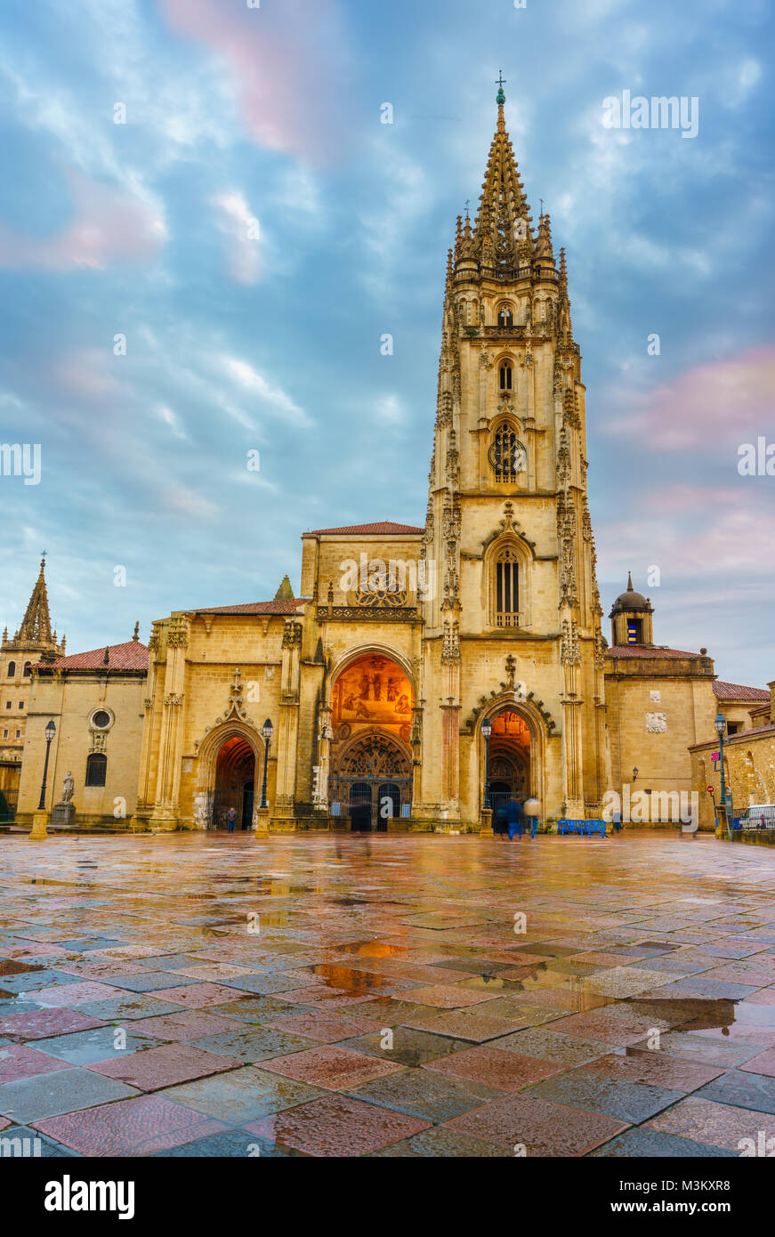The Cathedral of Oviedo, Spain, was founded by King Fruela I of