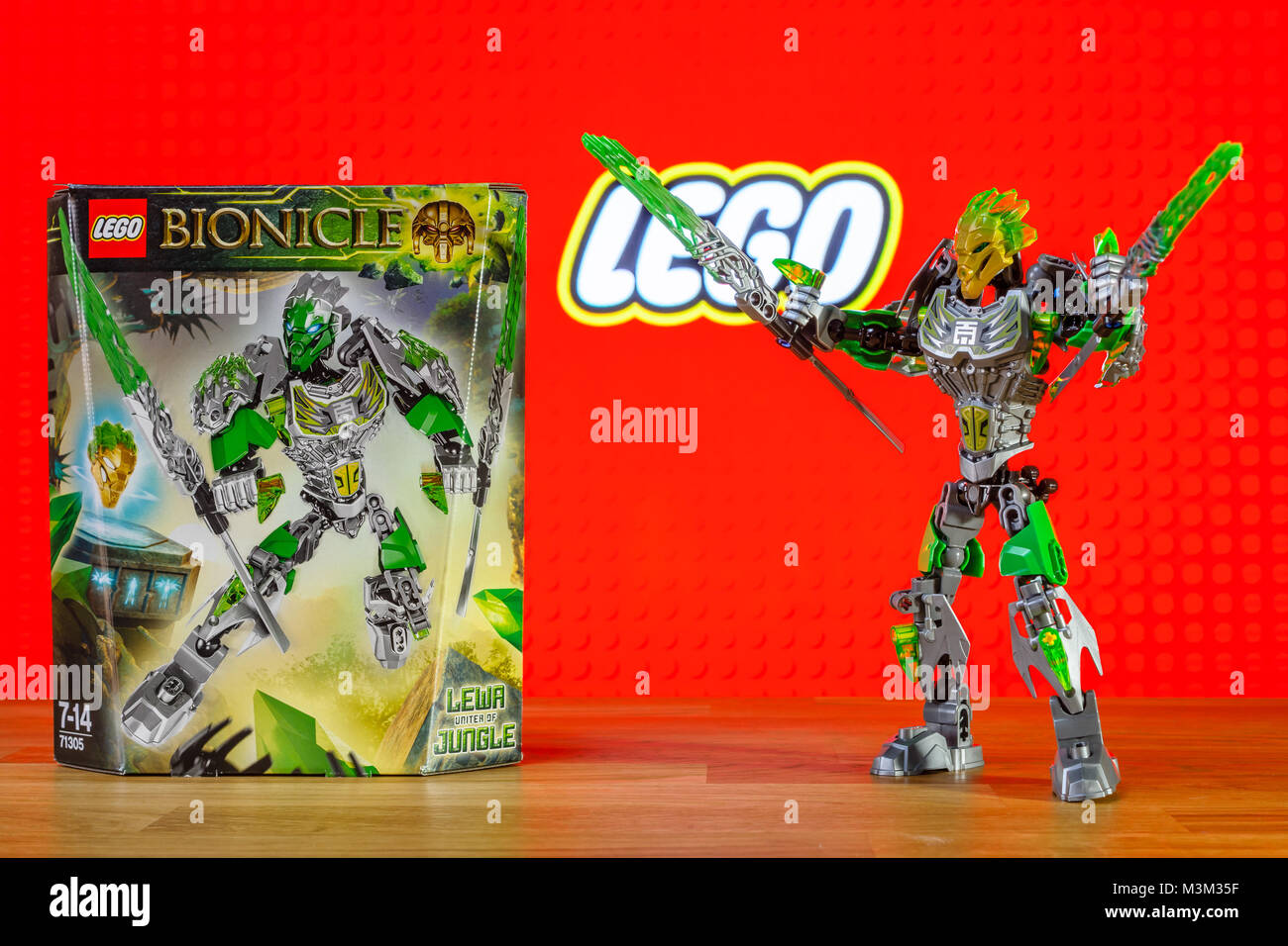 BERLIN - JUNE 17, 2016: A character (toy) universe of Lego Bionicle - Lewa,  Uniter of Jungle. BIONICLE is a line of construction toys created by the  Lego Group Stock Photo - Alamy