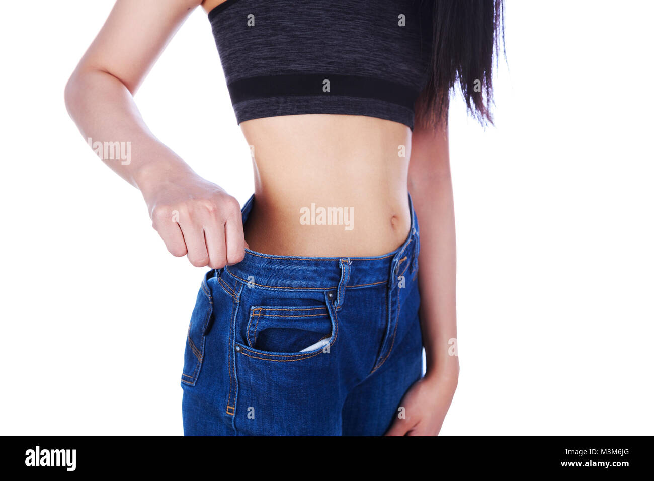 Slim waist jeans High Resolution Stock 