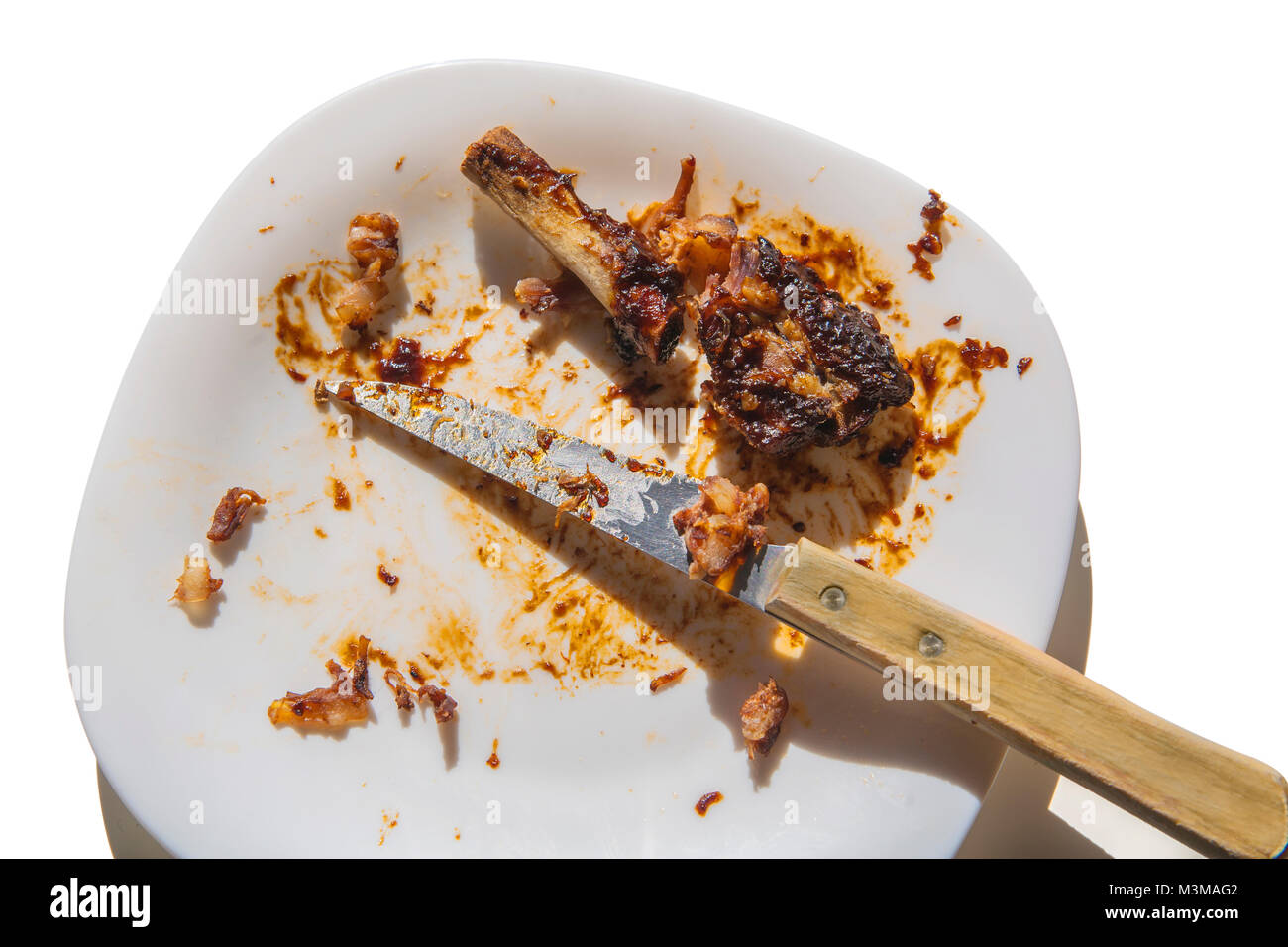 spare ribs remains Stock Photo