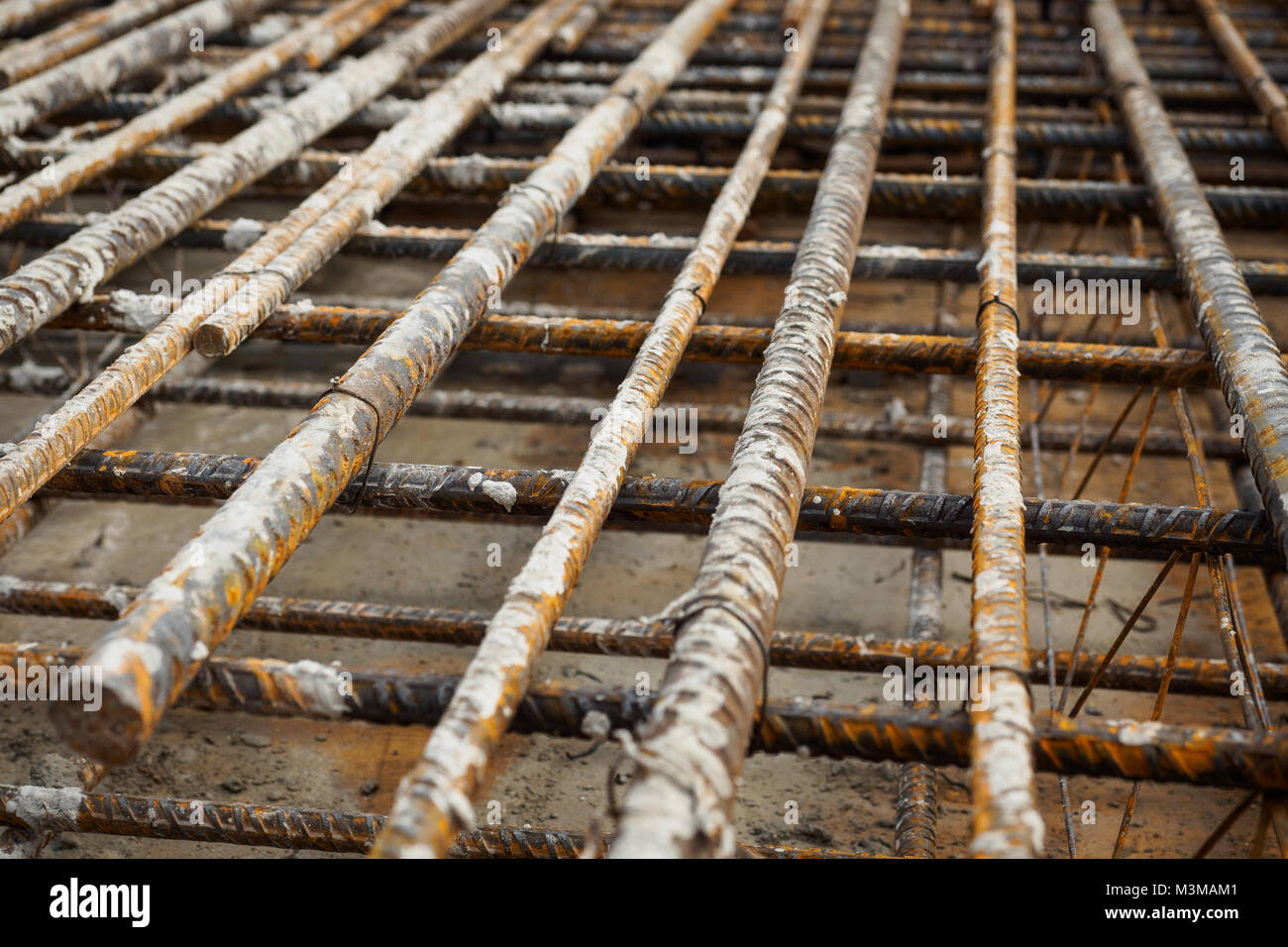 Reinforcing Steel Bars Concrete Formwork Stock Photos & Reinforcing