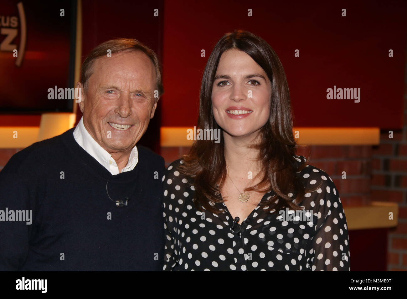 Claus Theo und Sarah Gaertner (Schauspieler/ Journalistin), Lanz, Aufzeichnung 1 vom 16.11.2016, Hamburg Stock Photo