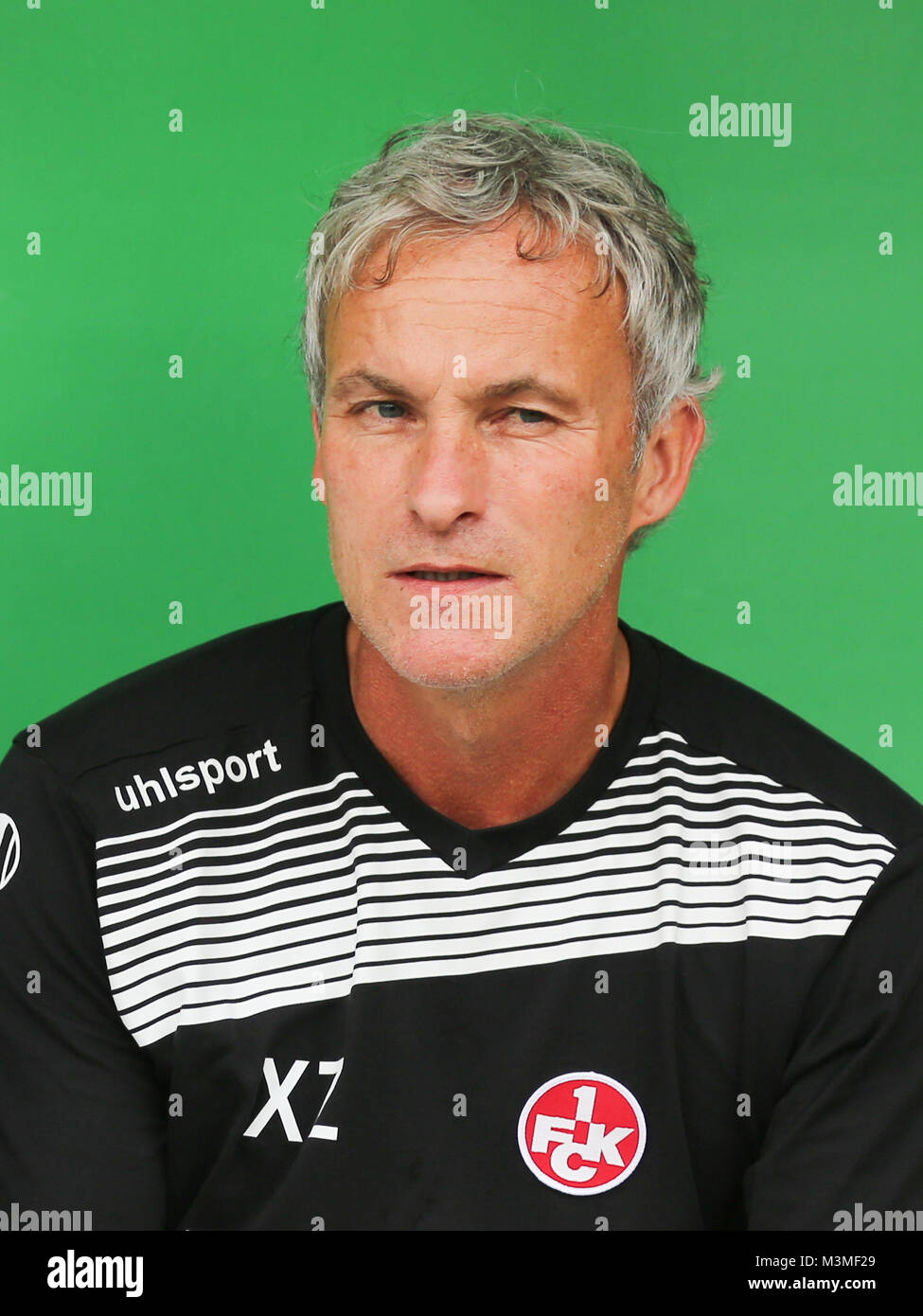 Co-Trainer Xaver Zembrod  (1.FC Kaiserslautern) beim DFB-Pokal  2016/17 - 1. Runde - Hallescher FC gegen 1.FC Kaiserslautern Stock Photo