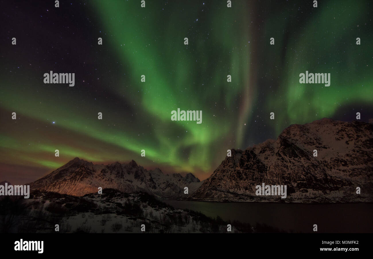 Lofoten Islands Northern Lights - Aurora Borealis Norway taken in 2016 ...