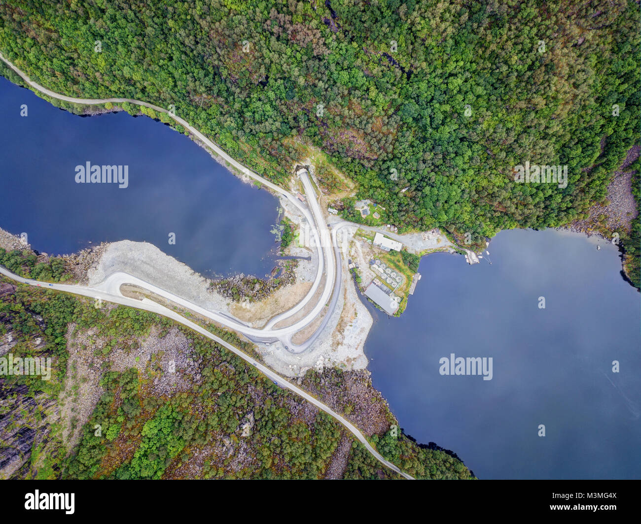 Norway Dam Aerial taken in 2017 Stock Photo Alamy