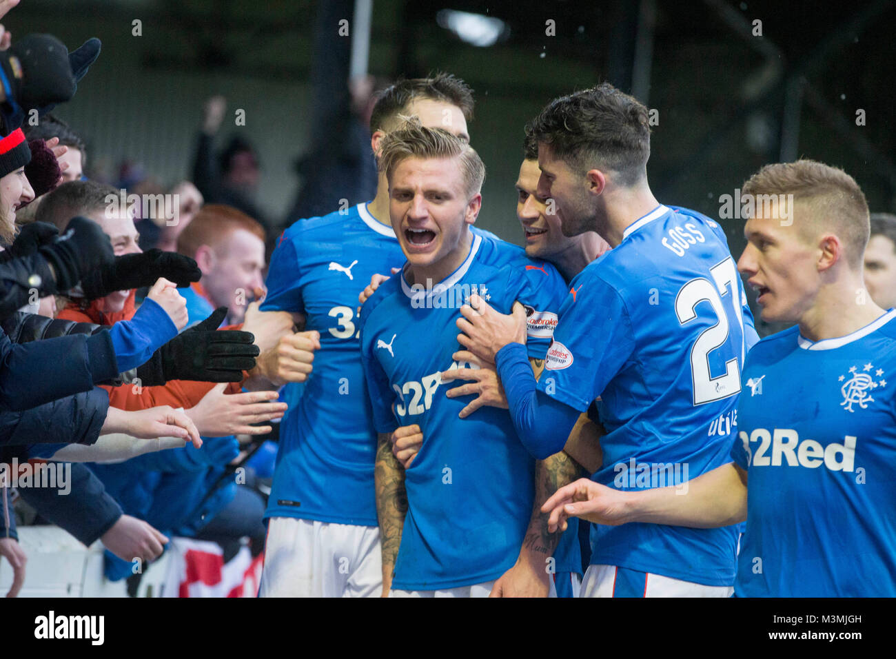 Jason Scotland Rangers Rangers Jason Cummings celebrates scoring his side's first goal of the ...