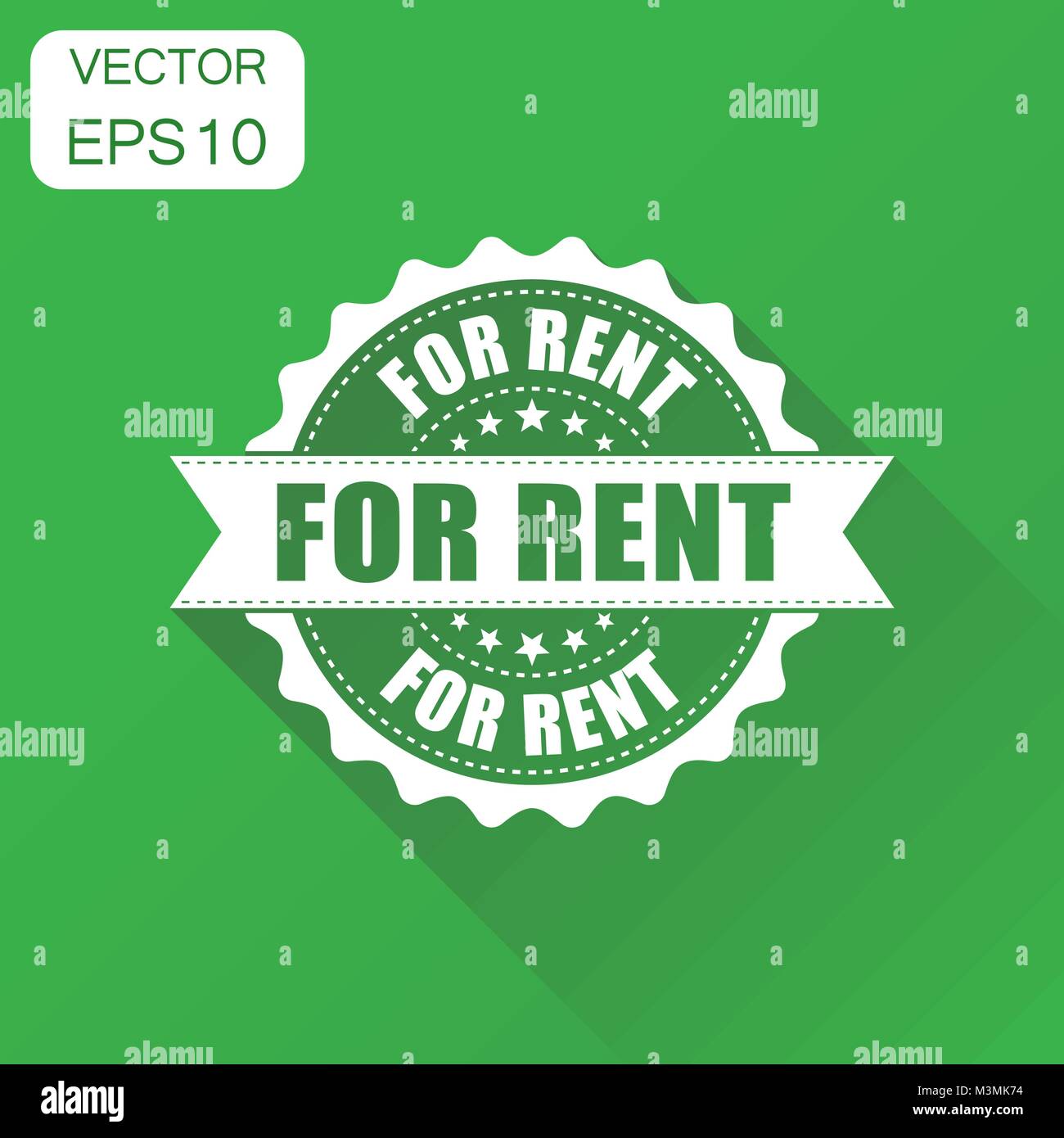 For rent rubber stamp icon. Business concept for rent stamp pictogram ...